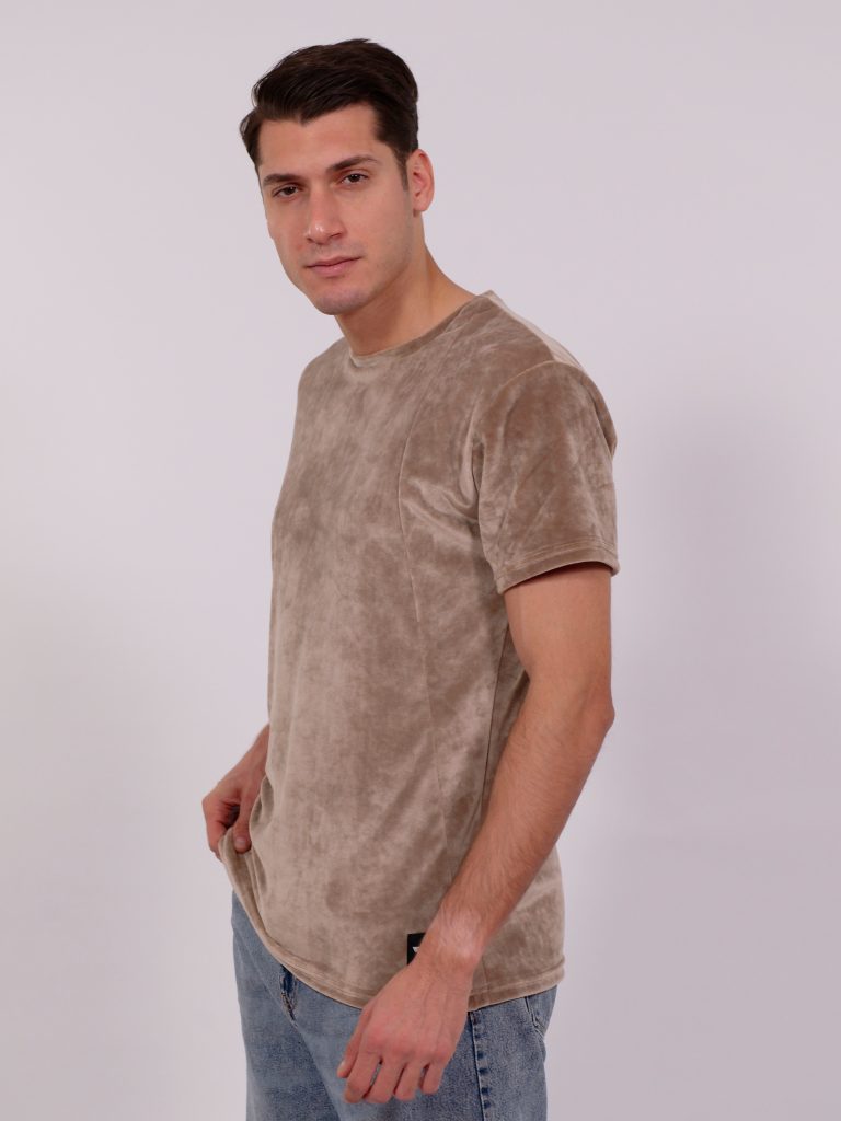 The Velvet — Velvet T-Shirt, Beige view 2