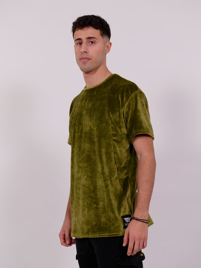 The Velvet — Velvet T-Shirt, Beige view 3